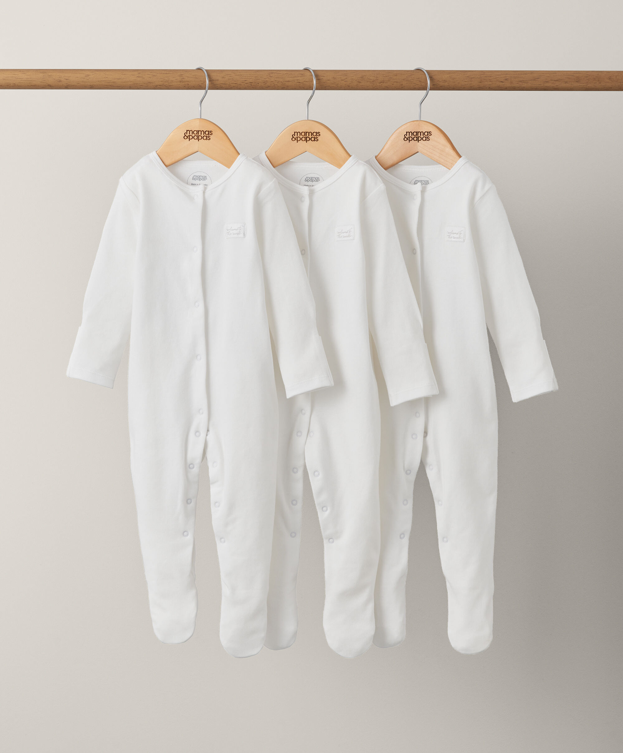 Nappy Caddy 5 Piece Bundle with 3 piece Organic Sleepsuit - Cashmere Waffle image number 5